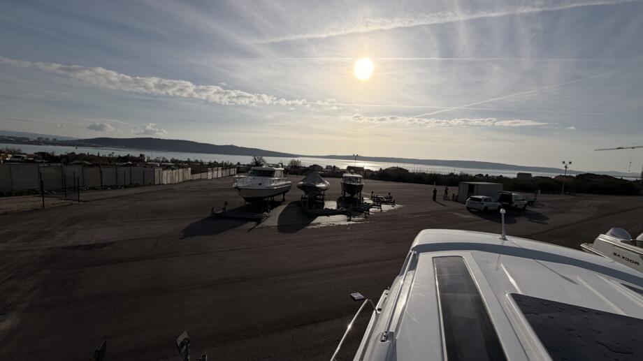 dry dock view of boats
